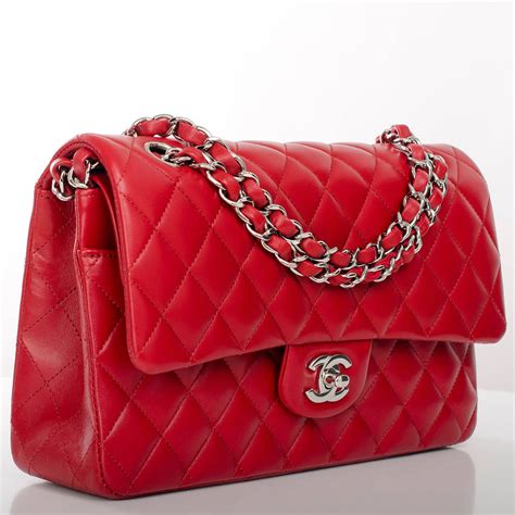 red chanel handbags|large chanel handbags red.